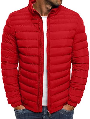 ADSSDQ Зимски јакни за мажи, одмор за надворешни работи за одмор, плус големина зимска мода долга ракав јакна од средна тежина
