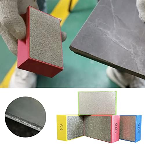 Калидака 4pcs Дијамантски рачни подлошки за полирање дијамантски пескачки комплет стакло мелење влошки за пескарење бетонски стаклен камен гранит