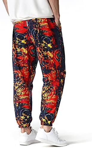 Машки печатени џогери панталони, мажи модна улична облека Апстрактна графичка обична џемпери унисекс џогирање спортска патека за