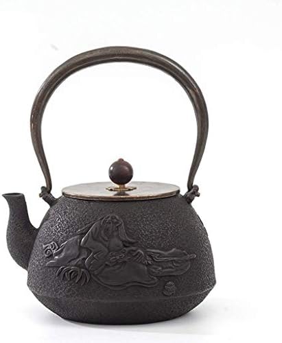 Креативна едноставност јапонско леано железо Тетсубин чајник од леано железо чајник Тетсубин чај котел лао тзе шема класичен железен чајник 1200 мл со додатоци за ч?