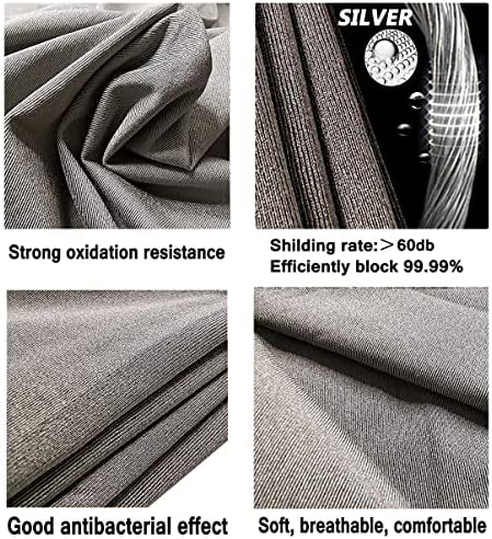 Блокирајте ја ткаенината безжичен штит чисто сребро влакна Фарадеј ткаенина ЕМП заштита ЕМФ ЕМИ изолација сигнал блокирање на