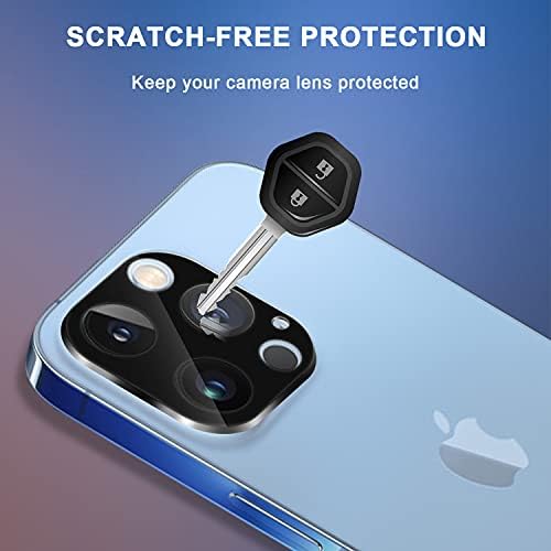 Орзеро Премиум Заштитник На Објективот На Камерата Компатибилен за iPhone 13 Pro, iPhone 13 Pro Max, Рамка Од Легура На Титаниум Ултра