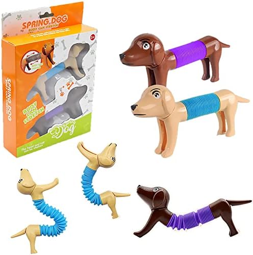 2 пакувања се сензорни играчки за мали цевки за деца, креативни играчки за кучиња со фигури, флексибилни и варијабилни, нов подарок