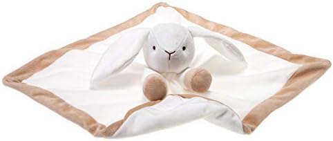 Јагнешко месо од кајсија Бебе унисекс бело зајаче зајак за безбедносно ќебе за пријатни расадници, полнети плишани гулаби новородени ќебе