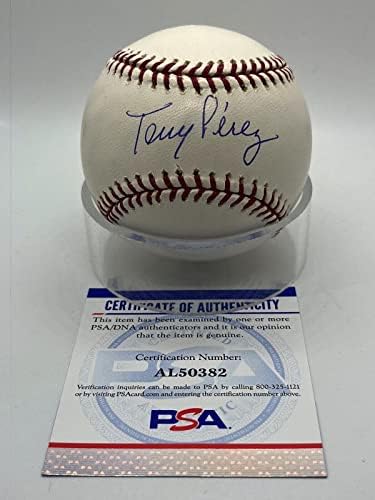 Тони Перез Синсинати Редс Потпиша Автограм Официјален Млб Бејзбол ПСА днк *82-Автограм Бејзбол