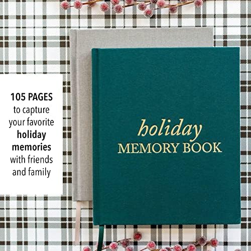 Книга за меморија за празници - албум за меморија за белешки за Божиќ, Денот на благодарноста и другите празници - списание за патувања