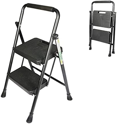 Скала за чекори Tinvhy 2, столче за преклопување со широки педали против лизгање и прирачници со тешки метални скали, лесни 330 bs Преносен