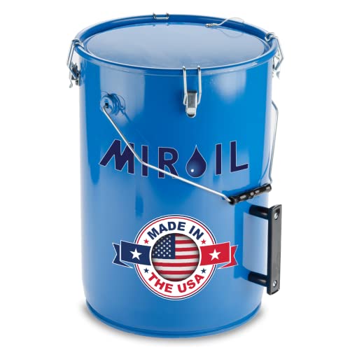 MiRoil 30L 6 галон масло за отстранување на масло со заклучување на капакот | Безбедно складирање и транспорт до 6 гал за полирање