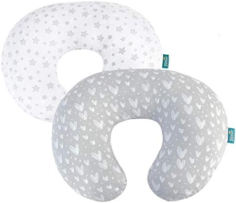 2 Пакувајте ја капакот на перници за медицинска сестра за Boppy Pillow памучни и басинети чаршафи компатибилни со бебето