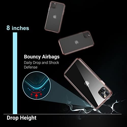 CaseKoo Crystal Clear дизајниран за iPhone 11 Pro Max Case, [не пожолтување] [Тестиран пад на воената оценка] Шокпроизводен заштитен