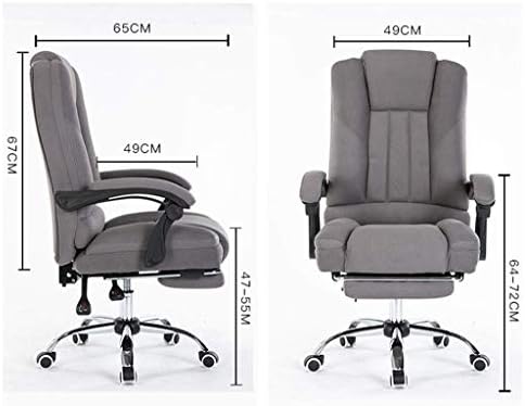 Креативна едноставност, удобно столче за канцелариски ткаенини, ергономски компјутерски стол Висока потпирач за потпирачи за грб, тапациран стол