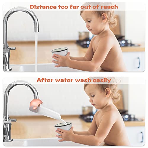 Продолжувач на Малитон тапа за мали деца, мијалник за миење садови за деца за миење раце, погоден за бања, кујна, мијалник за када, одговара на повеќето чешми
