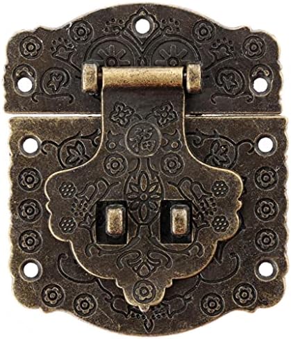 Zouoou daakou910 2PCS 70мм Антички фиоки брави декоративни HASP накит Дрвени кутии за заклучување на заклучување на заклучување со завртки