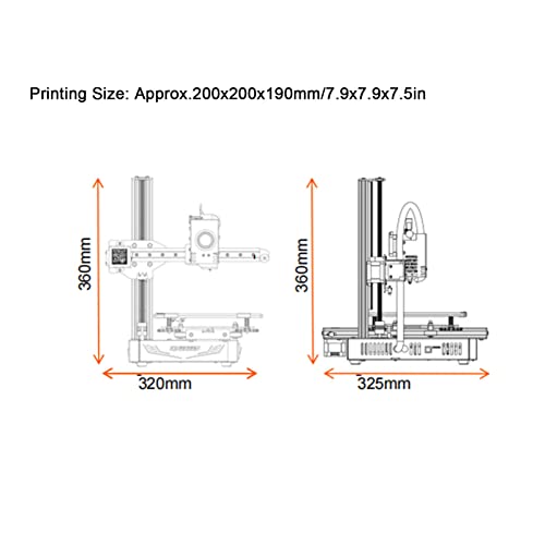 Мал 3Д печатач, тивок 3Д печатач XZ оски двојна патека за дома