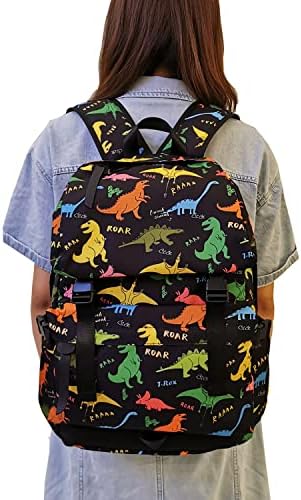 Ларсон платно диносаурус ранец рамо торба раккеск дино торба тенок ранец за патувања рак ранец ранец голем 13 14 ранец на лаптоп