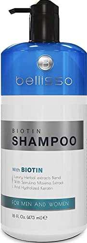 Биотин шампон и сет на балсам и шампон за волумен - третман на шампон за задебелување на коса и балсам за суво, нормално, мрсно и болно третирана