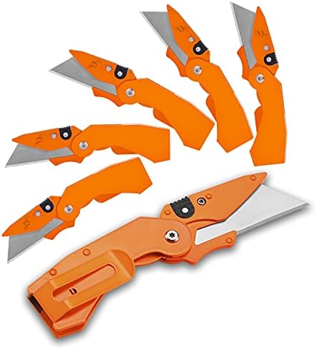 Лихамп со 6-пакувања за преклопување на ножеви за преклопување, секач за ножеви за ножеви за брза промена, нож за нож за џеб, нож, нож, нож,