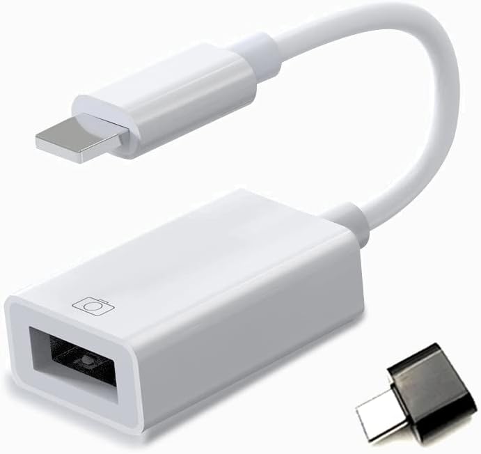 USB Otg Адаптер за iPhone + Тип-C Otg Адаптер за andorid, USB Женски Конектор Поддржува Читач На Картички За Поврзување, USB Адаптер ЗА Флеш-Уред