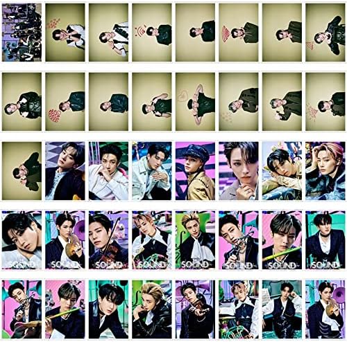 Kpop Stray Kids Јапонија 1 -ви албум The Sound Lomo картичка 40pcs Полароидни фото -картички разгледници нови во железна кутија