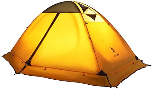 3-4 Сезона 2 3 Лично лесен шатор за ранец на ранец на ветерници за кампување со кампување, семеен шатор Две врати со двојно слој со