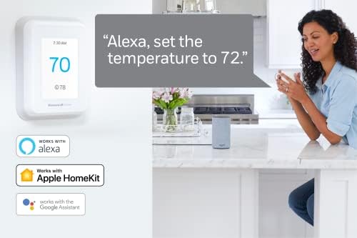 Honeywell Home T9 Wifi Паметен Термостат со 1 Паметен Сензор За Соба, Екран На Допир, Alexa И Google Assist