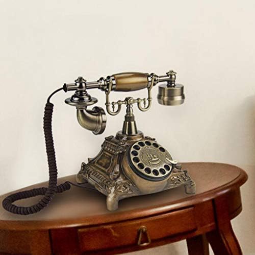 JLDN 60S Класичен ретро телефон, гроздобер телефонски антички телефон, бирање поставени раце бесплатна функција, погодна за дома, канцеларија,