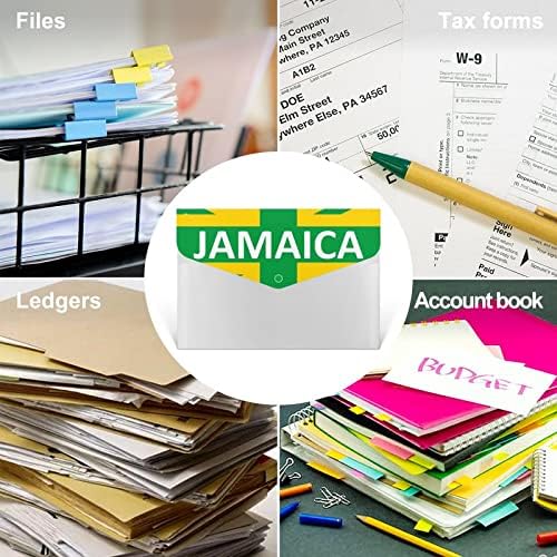 Знаме На кралството Јамајка 6-Папка Со Датотеки За Проширување На Џебот Пластичен Организатор На Хартија За Документи Етикети