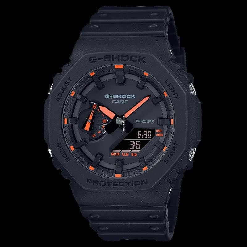 G-Shock GA2100-1A4 Неонски акцент часовник, црвено