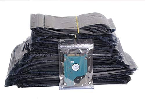 100 парчиња транспарентно заклучување на поштенски-заклучување торбички ESD анти-статичко заштитно складирање торба за повторно употреба на чиста