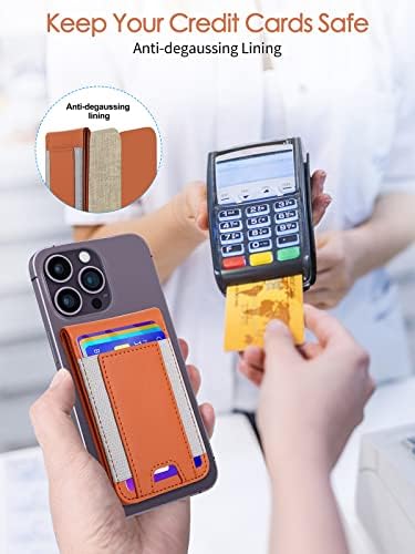 Miroddi Mi -Stand Magsafe Wallet - држач за картички со магнетски паричник со Kickstand, кожен паричник Magsafe и прилагодлив штанд за задниот