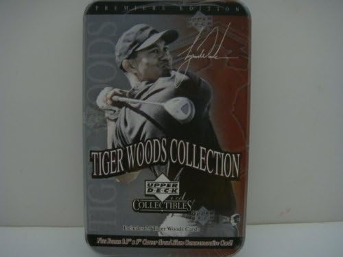 UD PGA Tiger Woods Collection Colled Tin & Card Sett