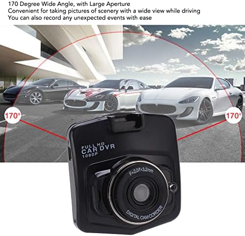 Мала камера за автомобил Со Лесна Камера ЗА поставување HD 1080p Снимање На Јамка Ноќно Гледање 170 Степени DVR Цртичка Камера