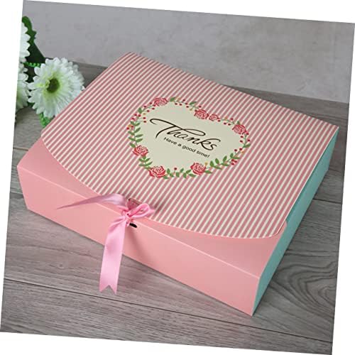 Абаодам 5 парчиња Кутии Кутија За Подароци За Бонбони Кутија За Ужина Контејнери За Контејнери За Бонбони Деверуши Подарок Пекарница Кутија