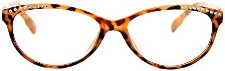 Женски Зголемени Очила За Читање Кристали Овална Пружинска Шарка