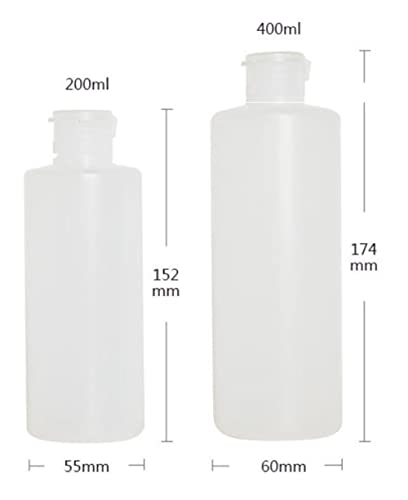 Ericotry 2 парчиња чиста празна пластична мека цевка стискање шише козметички тоалети за складирање со флип -капакот за лосион