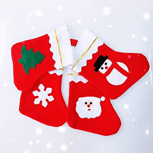 Лустер украс автомобил Божиќни чорапи за камиони за камиони Снег Дедо Мраз за декорација на снежни производи за декорација на Божиќна