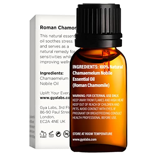 Есенцијално масло од римско камилица и есенцијално масло од пеперминт - Gya Labs Clear Mind Поставен за олеснување на стресот и