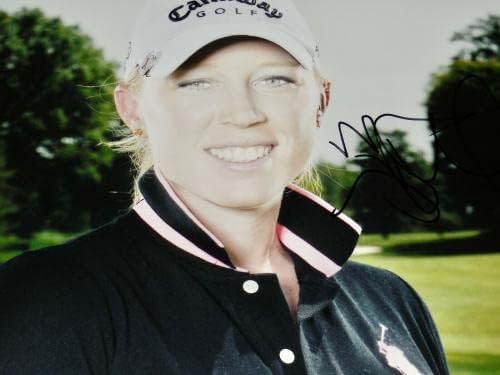 Morgan Pressel Autographed 8x10 Photo Color - LPGA! - Автограмирани фотографии за голф