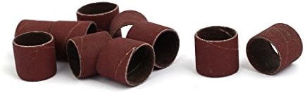 Aexit 13mm x абразиви 15мм x 13mm 400 решетки Абразивни ракави за пескарење Шандри Темно кафеава 10 парчиња модел: 38AS449QO662