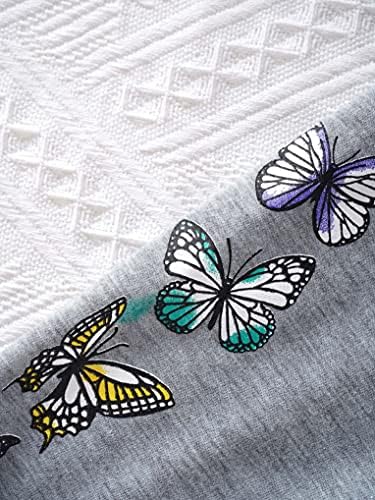 Hansber Kids Girls Hip Hop Dance Sweatshirts долги ракави пулвер пеперутки печатени култури врвови деца слатки дуксери