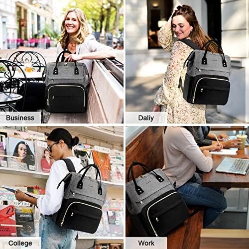 Lavevook лаптоп ранец за жени моден бизнис компјутерски ранци за патувања чанти од чанти наставник доктор медицинска сестра Ранец со