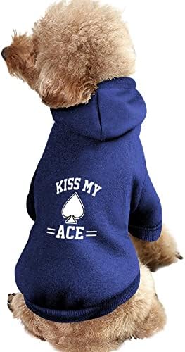 Бакнете ја мојата облека за покер за покер Зимски дуксери за миленичиња меки и топли дуксери за кучиња за мали средни кучиња