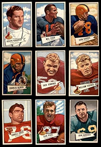 1952 Bowman Small Chicago Cardinals во близина на екипата постави Chicago Cardinals-FB Ex Cardinals-FB