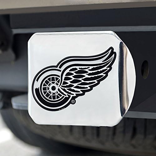 FanMats - 14966 NHL Detroit Red Wings Chrome Hitch Cover 3,4 x4