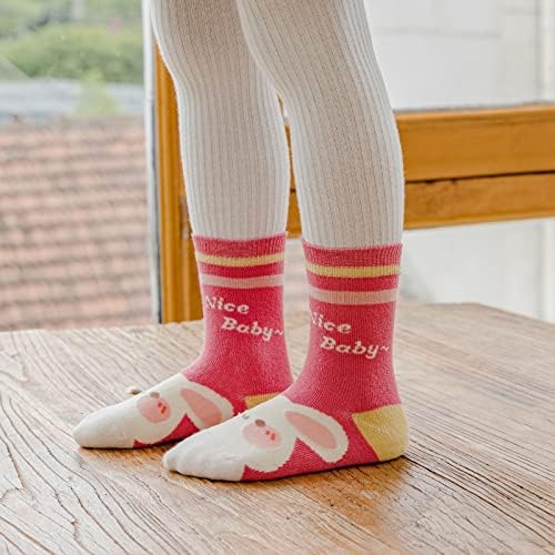 Девојки Чорапиumn И Зима Свеж Цртан Филм Слатко Млеко Зајак Душо Задебелени Топли Удобни Машки Средни Врвни Чорапи