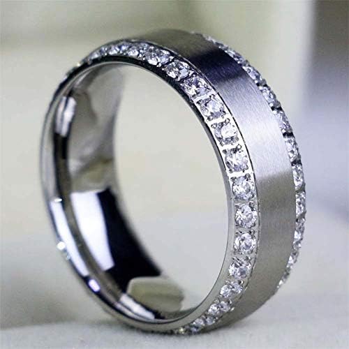 венчален прстен постави Два Прстени Неговите Нејзини Двојки Соодветни Прстени женски 2 парчиња Бело Злато Исполнет Плоштад ЦЗ Свадба Ангажман