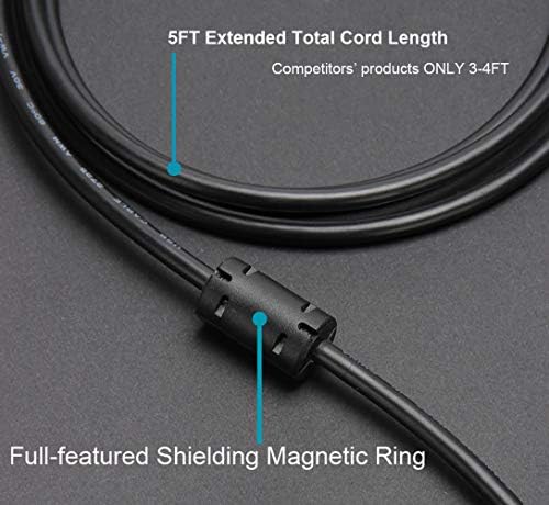 Maxllto USB кабел за Олимп Тежок TG-810 TG-820, Екстра долга 5FT USB 2IN1 кабел за полнење на податоци за полнење на податоци за