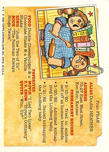 1986 Топс Ѓубре Кофа Деца Постави Пауза Гпк Серија 5 Тргување Картичка #177б Мрзливи Луи