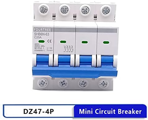 Tioyw DIN Rail Mini Circuit Breaker 4 Pole 400V ~ Дистрибуција на прекинувач за воздух во домаќинството Механичка опрема за моторна опрема