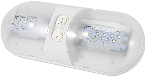 DOACT 12V 800LM куповна покривна светлина LED овална таванска ламба со репулација на завртки за кавга за автомобил RV приколка кампер